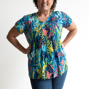 Be The Sunshine Cotton Top - Jungle Pop Blue