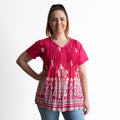 Be The Sunshine Cotton Top - Ornate Pink