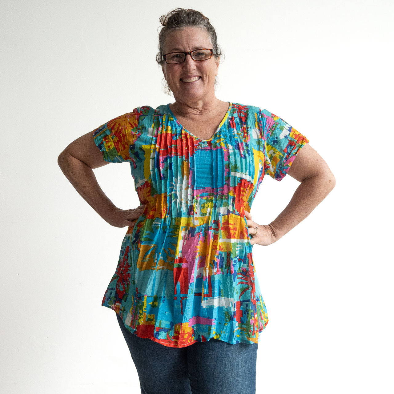 Be The Sunshine Cotton Top - Painted Palms