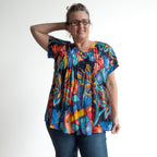 Be The Sunshine Cotton Top - Tropical Midnight Blue