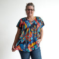 Be The Sunshine Cotton Top - Tropical Midnight Blue