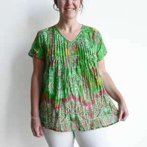 Be The Sunshine Cotton Top - Summer Green