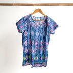 Be The Sunshine Cotton Top - Persian Border Blue
