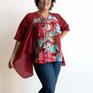 Be The Sunshine Cotton Top - Ruby Fusion