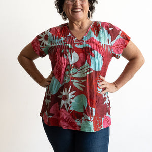 Be The Sunshine Cotton Top - Ruby Fusion