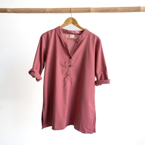 Cotton Kurta Tunic Top by KOBOMO Cotton Classics