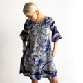 Bell Sleeve Shift Dress - Avignon - 71003