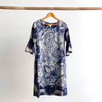 Bell Sleeve Shift Dress - Avignon - 71003