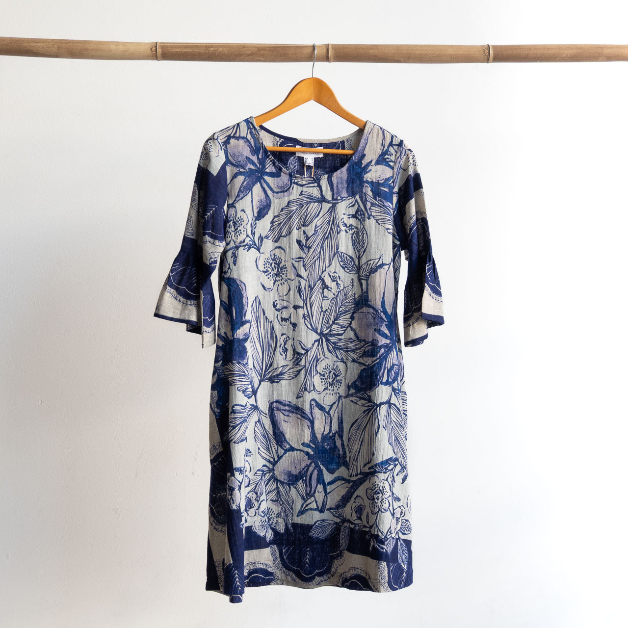 Bell Sleeve Shift Dress - Avignon - 71003