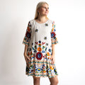 Bell Sleeve Shift Dress - Pellion - 40335