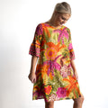 Bell Sleeve Shift Dress - Tahiti - 61071