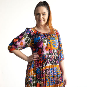 Bishop Sleeve Dress by Orientique Australia - Salvador - 81326