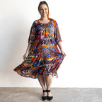Bishop Sleeve Dress by Orientique Australia - Salvador - 81326