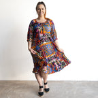 Bishop Sleeve Dress by Orientique Australia - Salvador - 81326