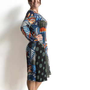 Jersey Panel Dress by Orientique Australia - Bohemian Rhapsody - 20075