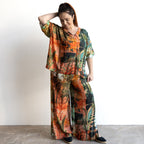 Silky Boxy Top by Orientique Australia - Vintage Tropical - 72567