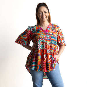 Breeze Blouse by Orientique Australia - Peru - 72564