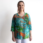 Brighter Days Cotton Top - Tropical Water Teal