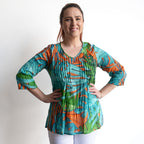 Brighter Days Cotton Top - Tropical Water Teal