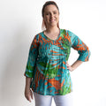 Brighter Days Cotton Top - Tropical Water Teal