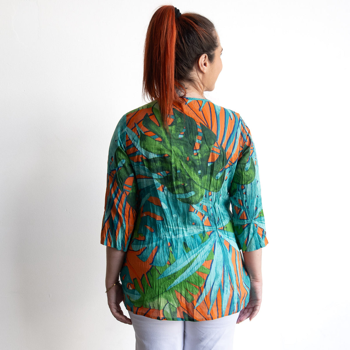 Brighter Days Cotton Top - Tropical Water Teal