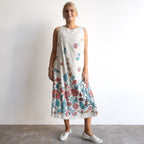Broderie Midi Shift Dress - Rothschild - 81010