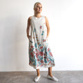 Broderie Midi Shift Dress - Rothschild - 81010