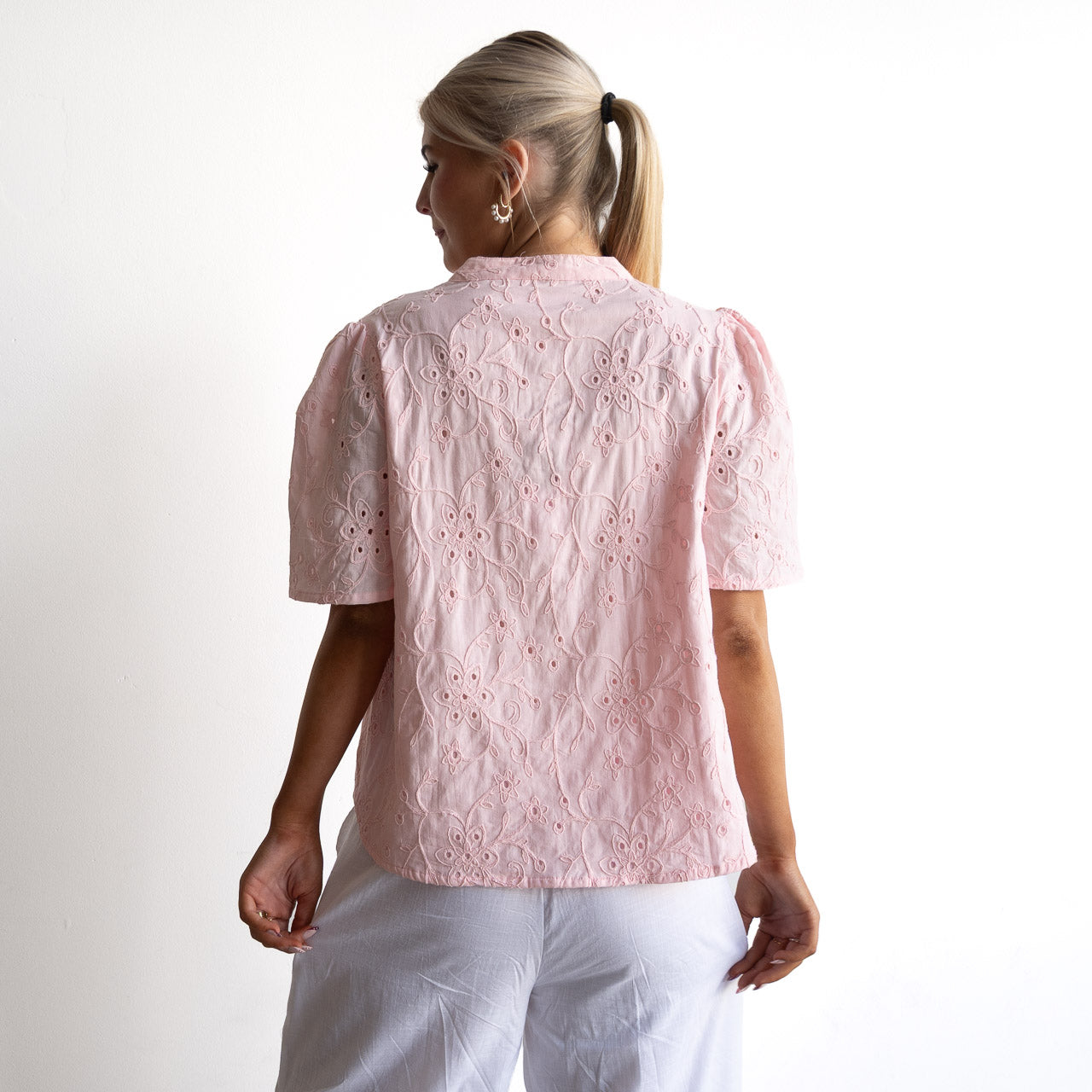 Broderie Pleat Blouse - 1362