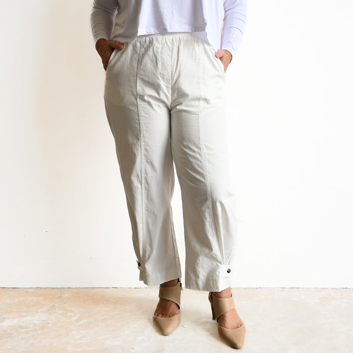 Button Cuff Cotton Trouser