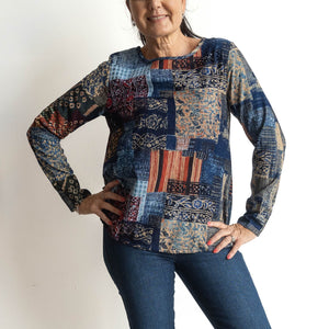 Cotton Corduroy Top by Orientique Australia - California Dreaming - 3258