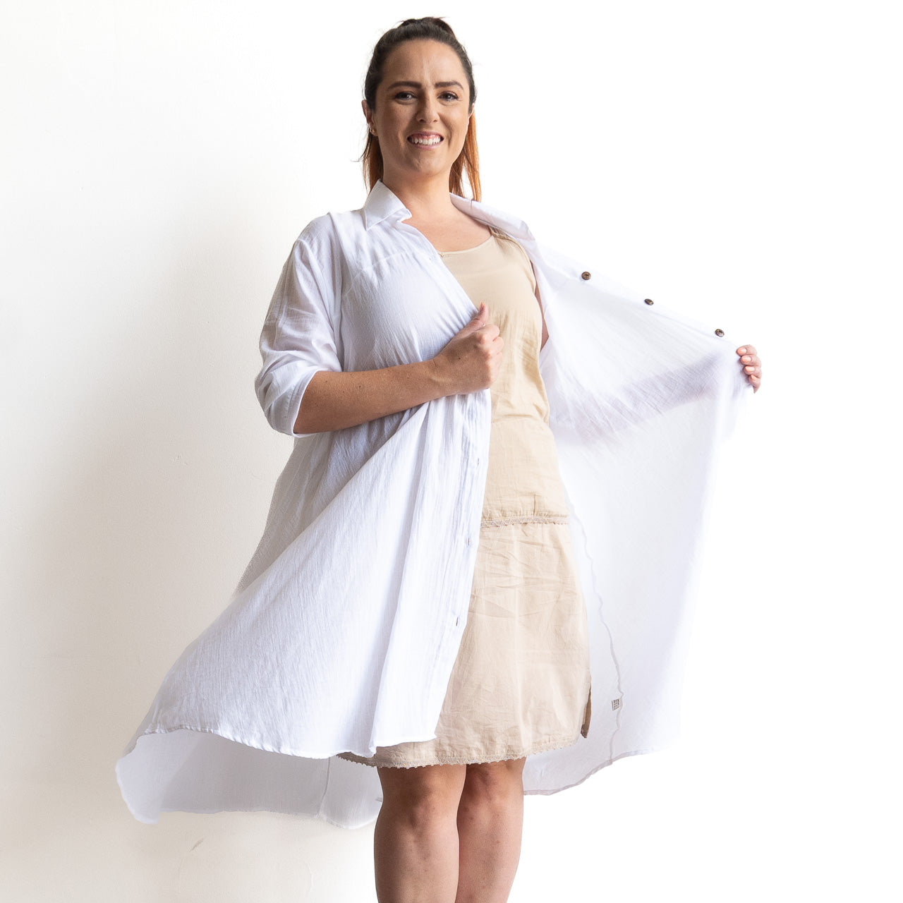 Cotton Half Slip Skirt