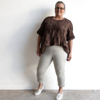 Capri Stretch Denim Jeggings by Cafe Latte in Classic Colours