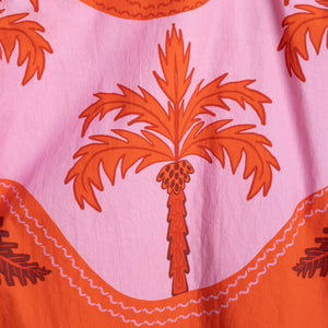 Ric-rac Cotton Shorts by Escape - Celeste Orange - 36011