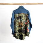 Chambray Pocket Shirt Blouse by Orientique - Keqioa - 62808