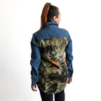 Chambray Pocket Shirt Blouse by Orientique - Keqioa - 62808