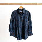 Chambray Pocket Shirt Blouse by Orientique - Tabriz - 23117
