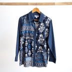 Chambray Shirt Blouse by Orientique - Bhadoi - 92145