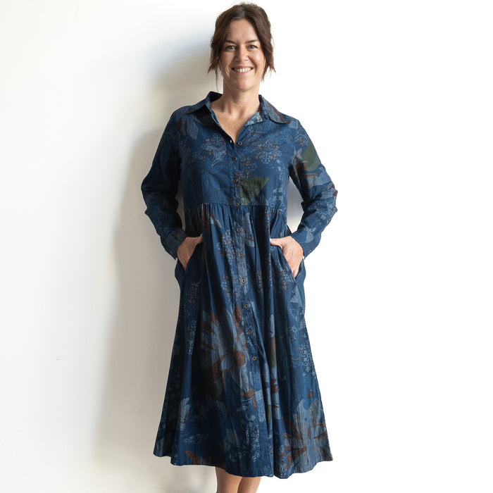 Chambray Shirt Dress by Orientique Australia - Dancing Queen - 20097