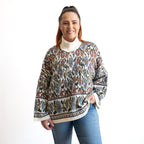 Chenille Knit Oversized Jumper by Escape - Crème - 62821