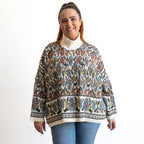 Chenille Knit Oversized Jumper by Escape - Crème - 62821