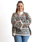 Chenille Knit Oversized Jumper by Escape - Crème - 62821