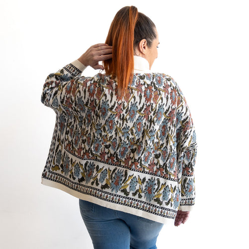 Chenille Knit Oversized Jumper by Escape - Crème - 62821