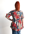 Chic Ruffle Hem Blouse - Cavailon - 42227