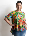 Chic Ruffle Hem Blouse - Citadelle - 1356