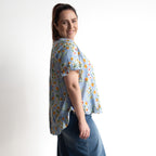 Chic Ruffle Hem Blouse - Sur Mer - 92190