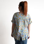 Chic Ruffle Hem Blouse - Sur Mer - 92190