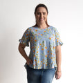 Chic Ruffle Hem Blouse - Sur Mer - 92190