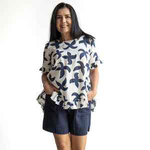 Linen Shorts by Orientique Australia - 6698