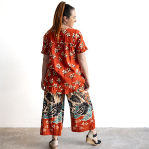 Wide-leg Summer Pant by Orientique Australia - Saventa - 76070