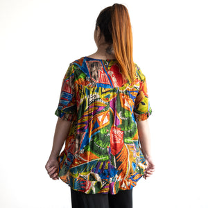 Chic Ruffle Hem Blouse by Orientique Australia - Torgua - 92122